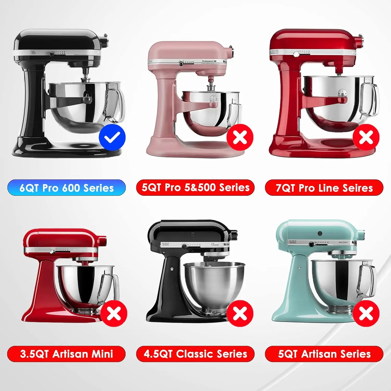 5Q 6Q проволочная кнутая насадка для подставки с наклонной головкой Миксер кухни