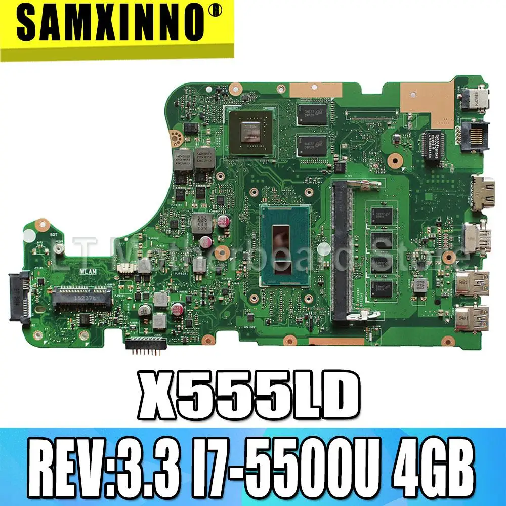 

REV: 3,3 I7-5500U 4GB RAM 2GB GPU Материнская плата Asus W519L X555LJ X555LDB X555LB X555LF X555LD X555L материнская плата для ноутбука MB
