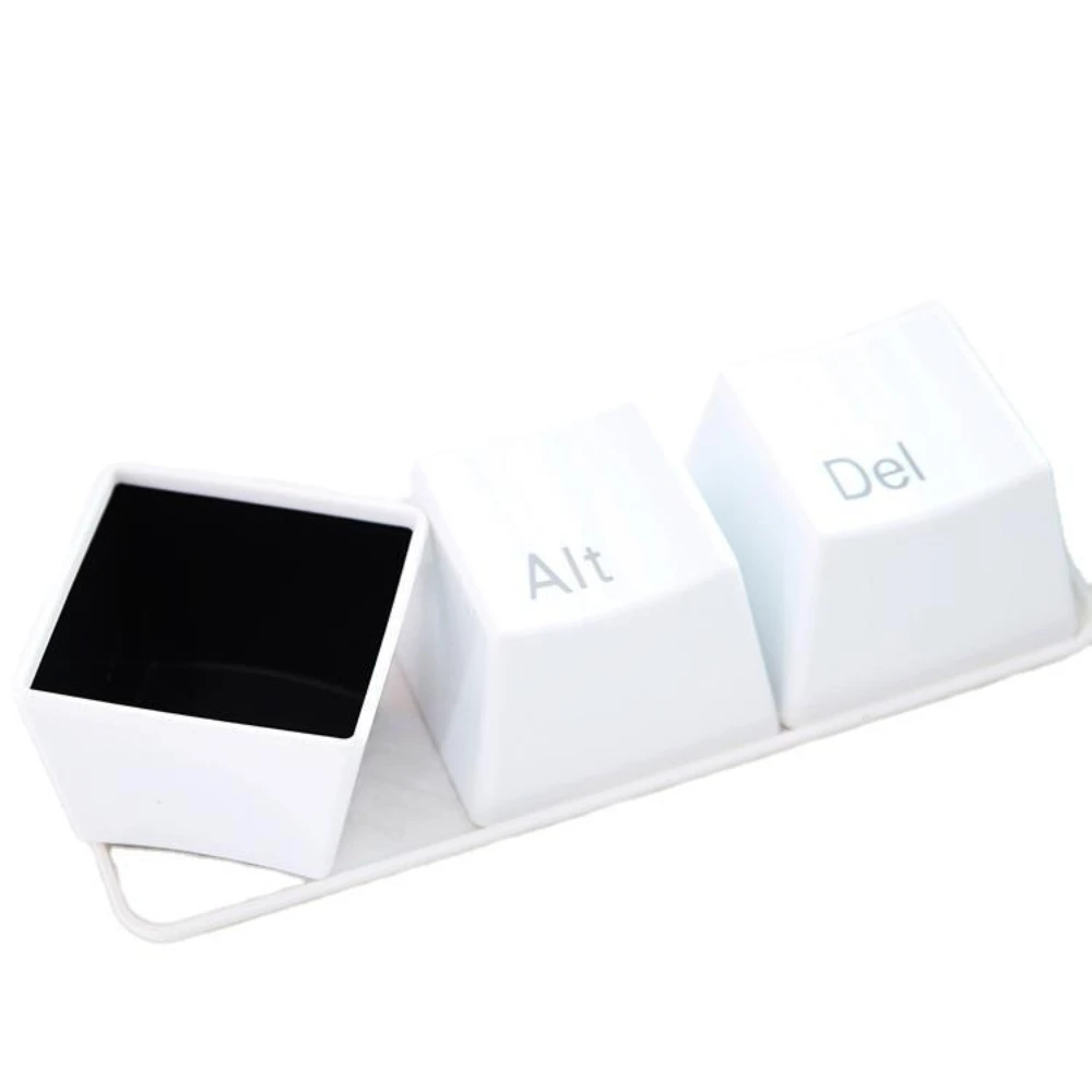 3pcs/Set Creative Cup Tea Set Keyboard Fashion кружка Black color ctrl del alt Coffee Mugs tazas Container Promotion Gifts |