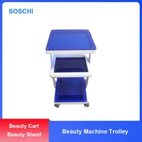 beauty trolley stand for hydrodermabrasion machine pedestal rolling cart wheel aluminum stand personal care appliance parts
