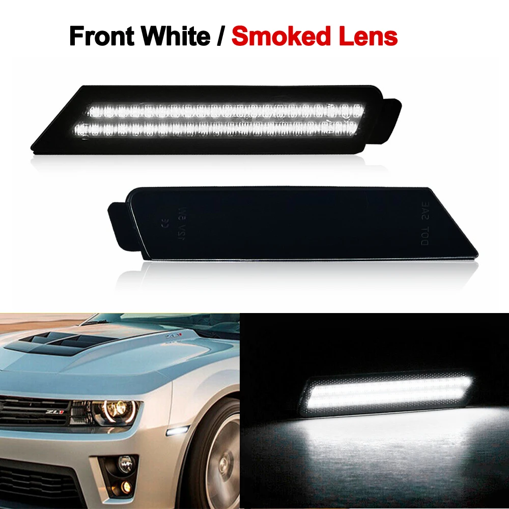 

Для Chevrolet Camaro 2010 2011 2012 2013 2014 2015 автомобиля передний/задний светодиодный бампер боковой габаритный указатель поворота крыло сильфонный фонарь