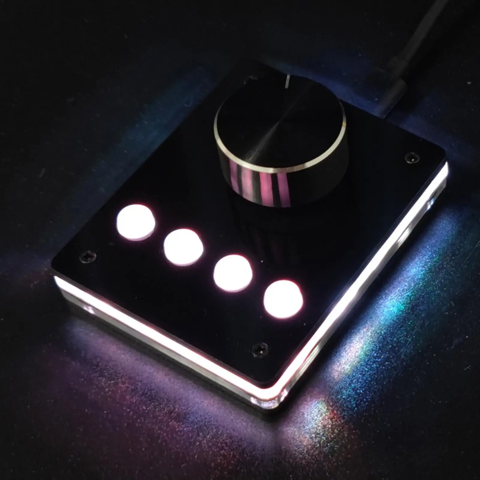 RGB подсветка мини-клавиатура регулятор громкости мультимедийная ручка USB