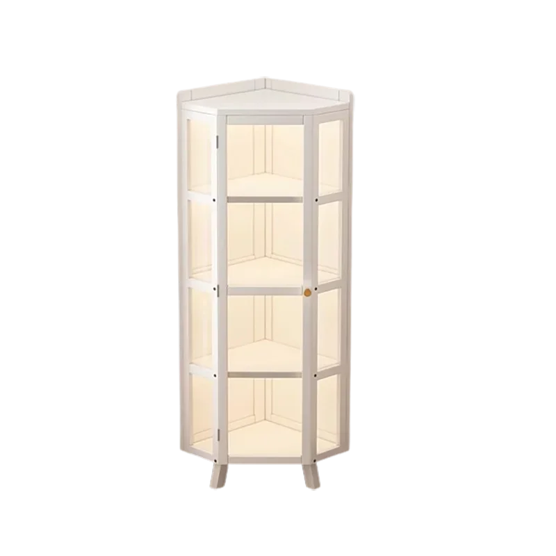 Стоячие шкафы из твердой древесины витрина для гостиной роскошные белые виски