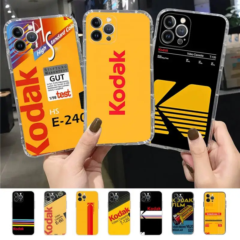 

Fashion K-Kodak Phone Case for iPhone 11 12 13 mini pro XS MAX 8 7 6 6S Plus X 5S SE 2020 XR case