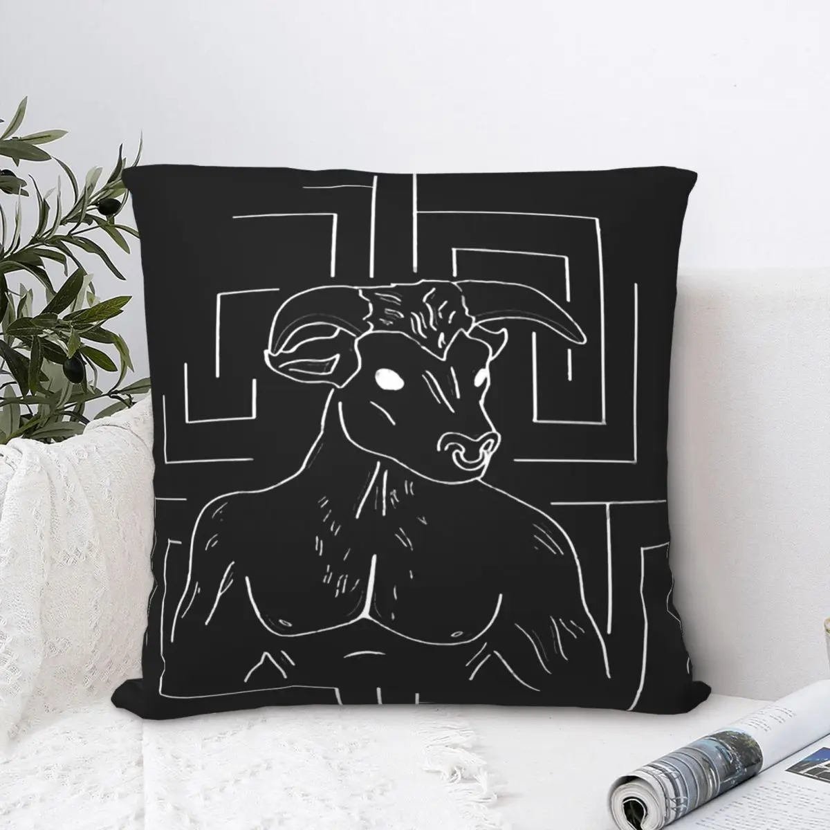 

Наволочка для подушки Minotaur, декоративный рюкзак с рисунком древней греческой мифологии, для дома, дивана, стула