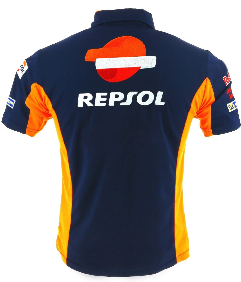 

For HONDA Red Color Bull Repsol HRC Moto Gp Polo Shirt Motorcycle Paddock Racing Team Racewear Cotton T-shirt