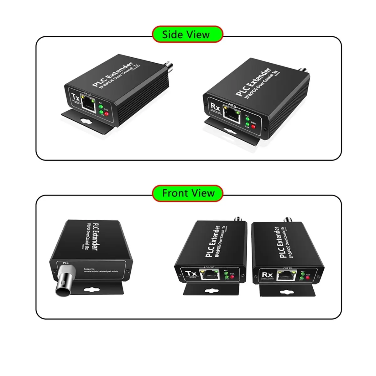Конвертер A49T POE&IP по коаксиальному кабелю, удлинитель POE по коаксиалу, передача питания и данных по коаксиальному кабелю RG59 без адаптера питания (art.: 3920dbbeecaf0) - 3920dbbeecaf0