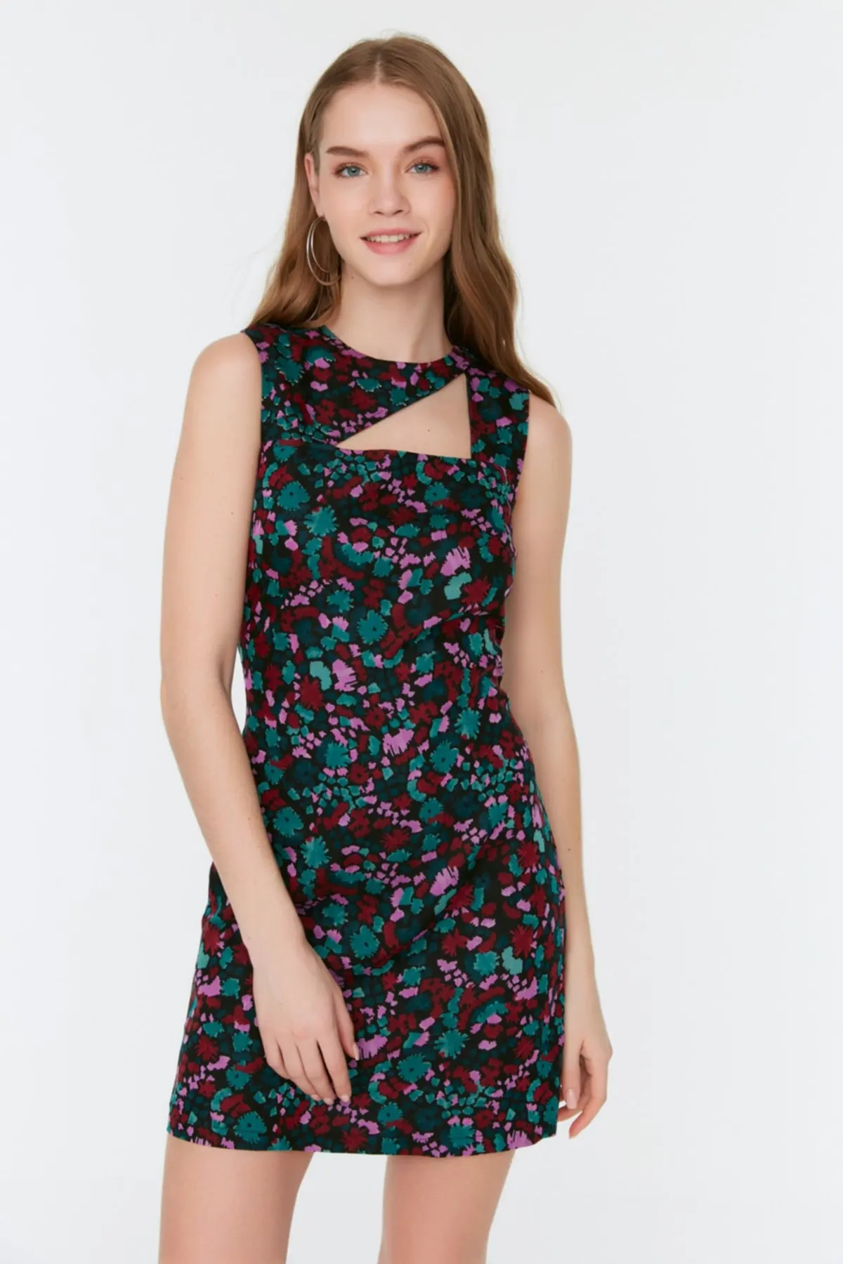 

Women's Dress ored Cut Out Detailed Elegant Fashion Casual Casual Comfortable Short Sleeve Summer Boho Beach Dress