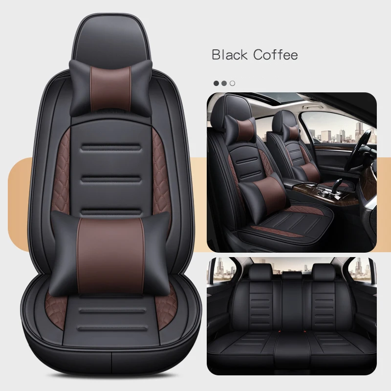 

WLMWL Leather Car Seat Cover for Jaguar All Models xf xj 6/8/12 xk xkr x-type xfr F-Type car accessories Car-Styling