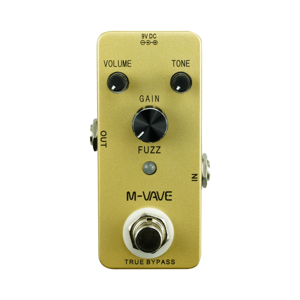 

The M--VAVE Fuzz Pedal Analog Effect For Electric Guitar Bass True Bypass 1 order