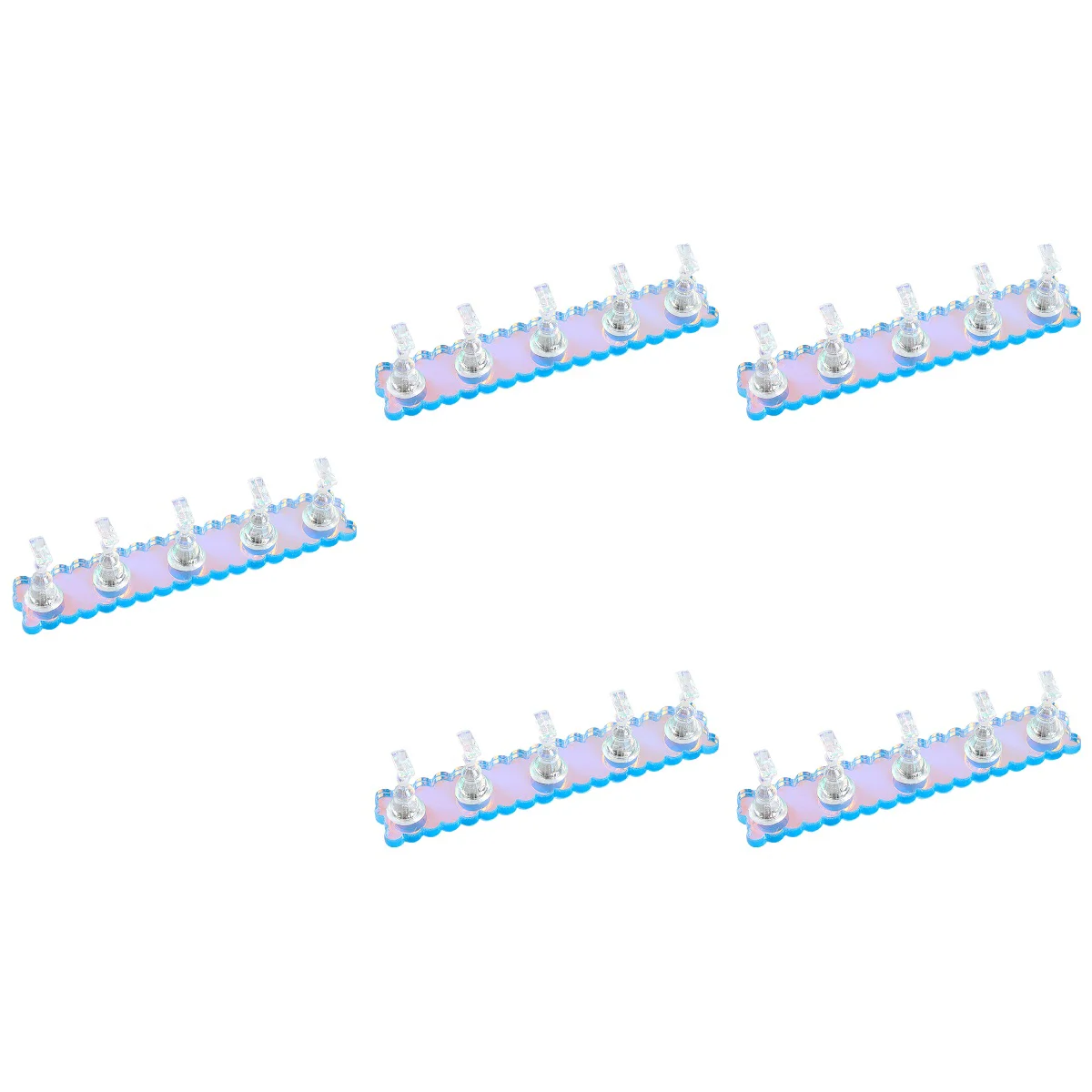 

5 Sets of Manicure Nail Stand Nail Practice Rack Convenient Nail Rack Practice Nail Display Stand