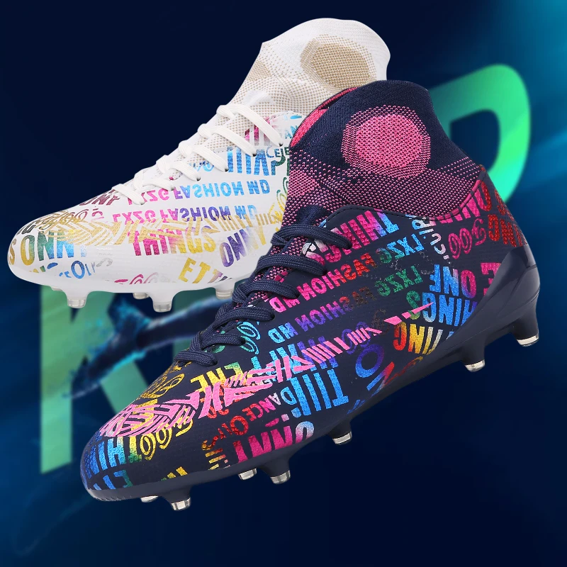 

Quality Messi Football Shoes Durable Wholesale Society Soccer Cleats Boots Outdoor Futsal Training Matches Sneakers 33-46 Sizes