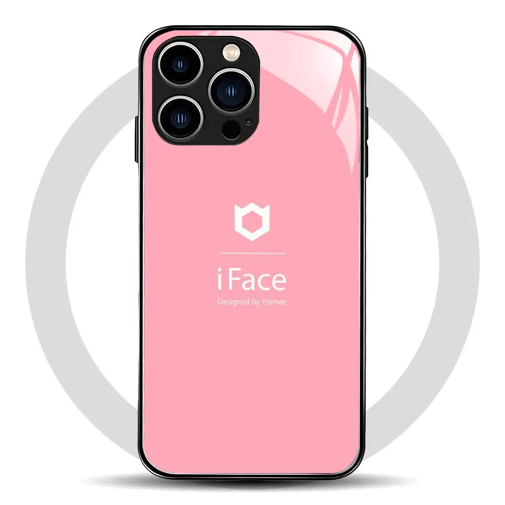 Фото Чехол Hamee i-iFaceS для iPhone 17 Air, 16, 15, 14, 13, 12, 11 Plus, Mini, Pro, Max, стеклянный, магнитный №5