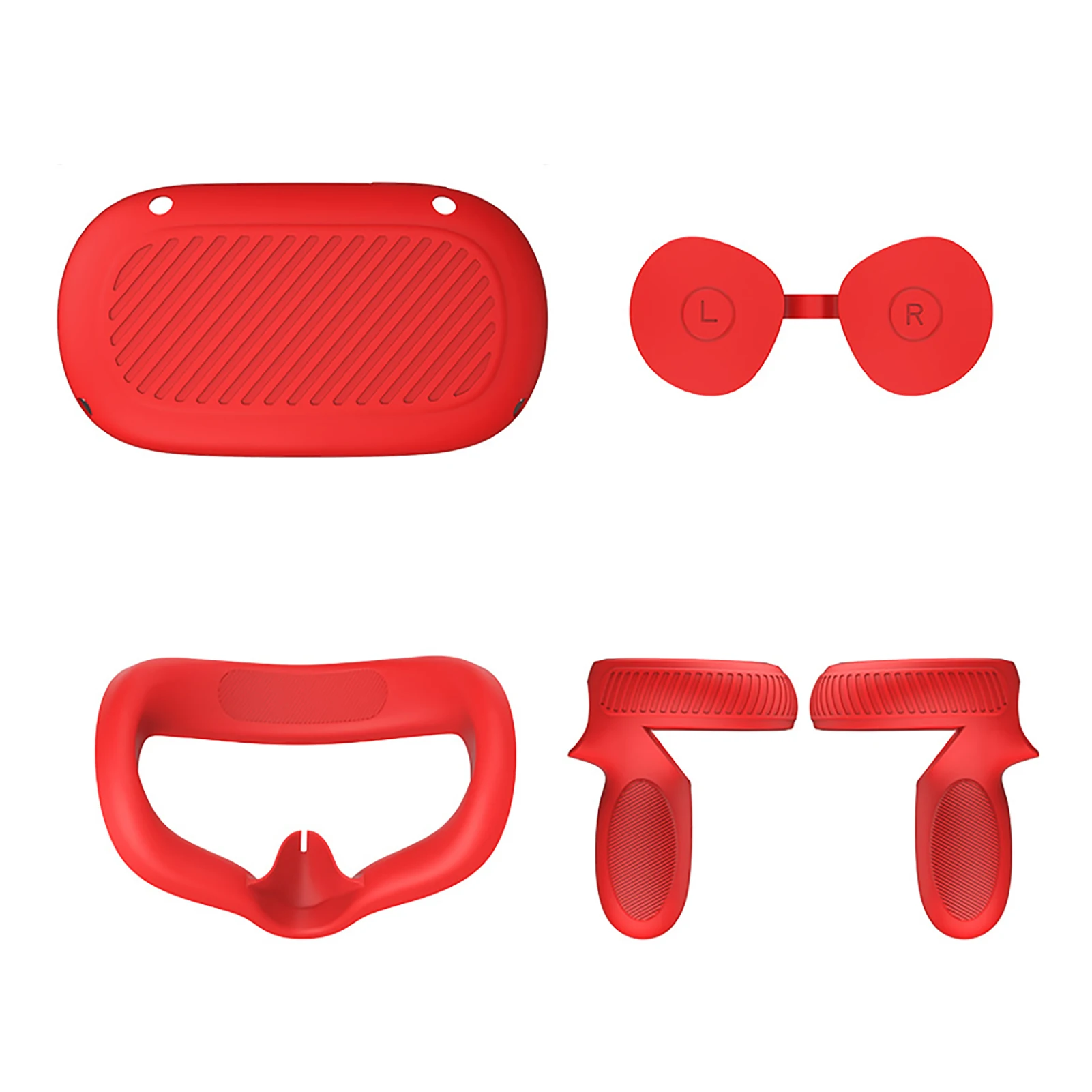 

VR Touch Controller Shell Lens Rod Cap Handle Grip Protective Cover Set For Oculus Quest 2 VR Case Accessories