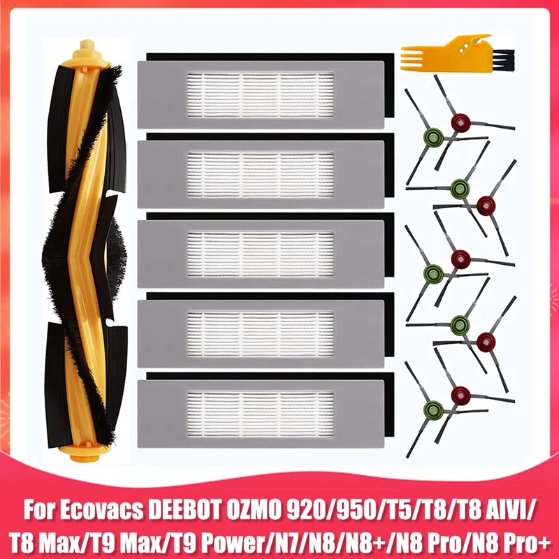 

Запасные части для Ecovacs Deebot OZMO 920 950 T9 T8 AIVI T8 Max N8 T5 Series аксессуары для робота-пылесоса Kit