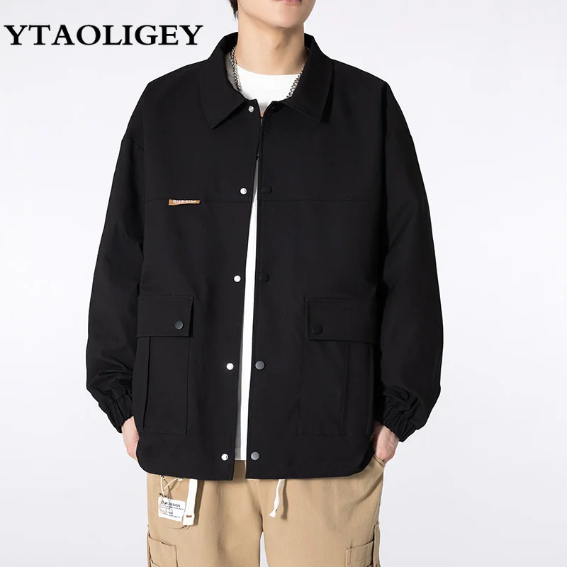 

Spring Jacket Men Fashion Turun Down Outwears Clothing Ropa Hombre Coats Mens Windbreaker Jackets Male Plus Size L-9XL