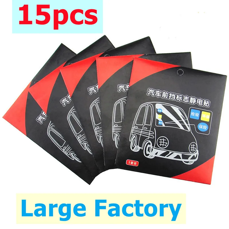 

Automobile ESD Sticker Motor Front Windshield Bumper Stickers Insurance Annual Inspection Stickers