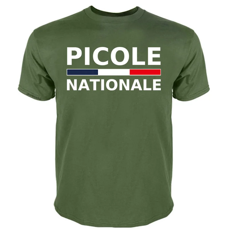 

2023 T Shirt For Men Cotton Luxury Brand Picole Nationale Print Shirts Humorous Homme Classical Tops Tees Free Shipping