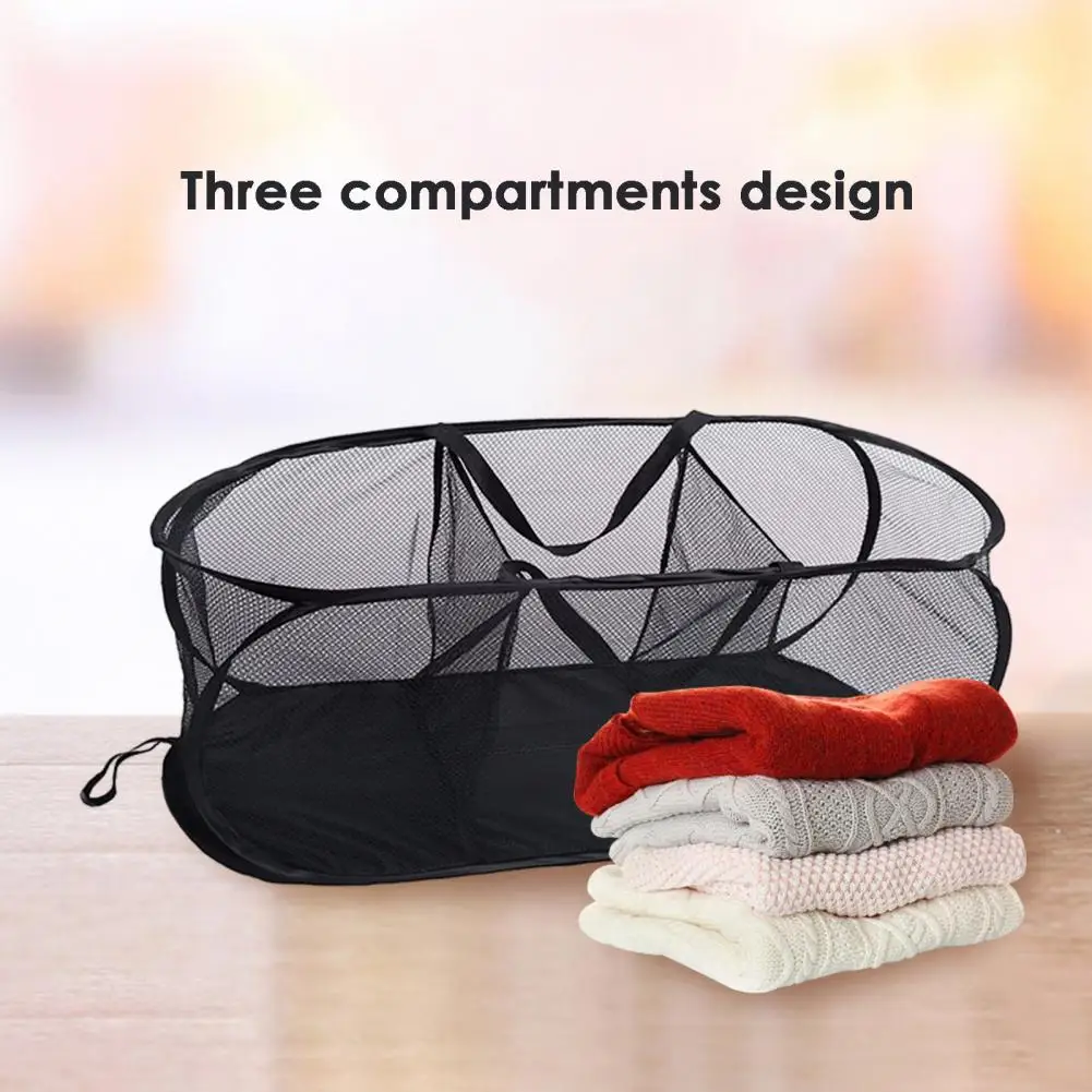 

Useful Foldable Breathable Home Sundries Folding Basket Laundry Hamper Good Load-bearing Laundry Hamper Bathroom Supplies