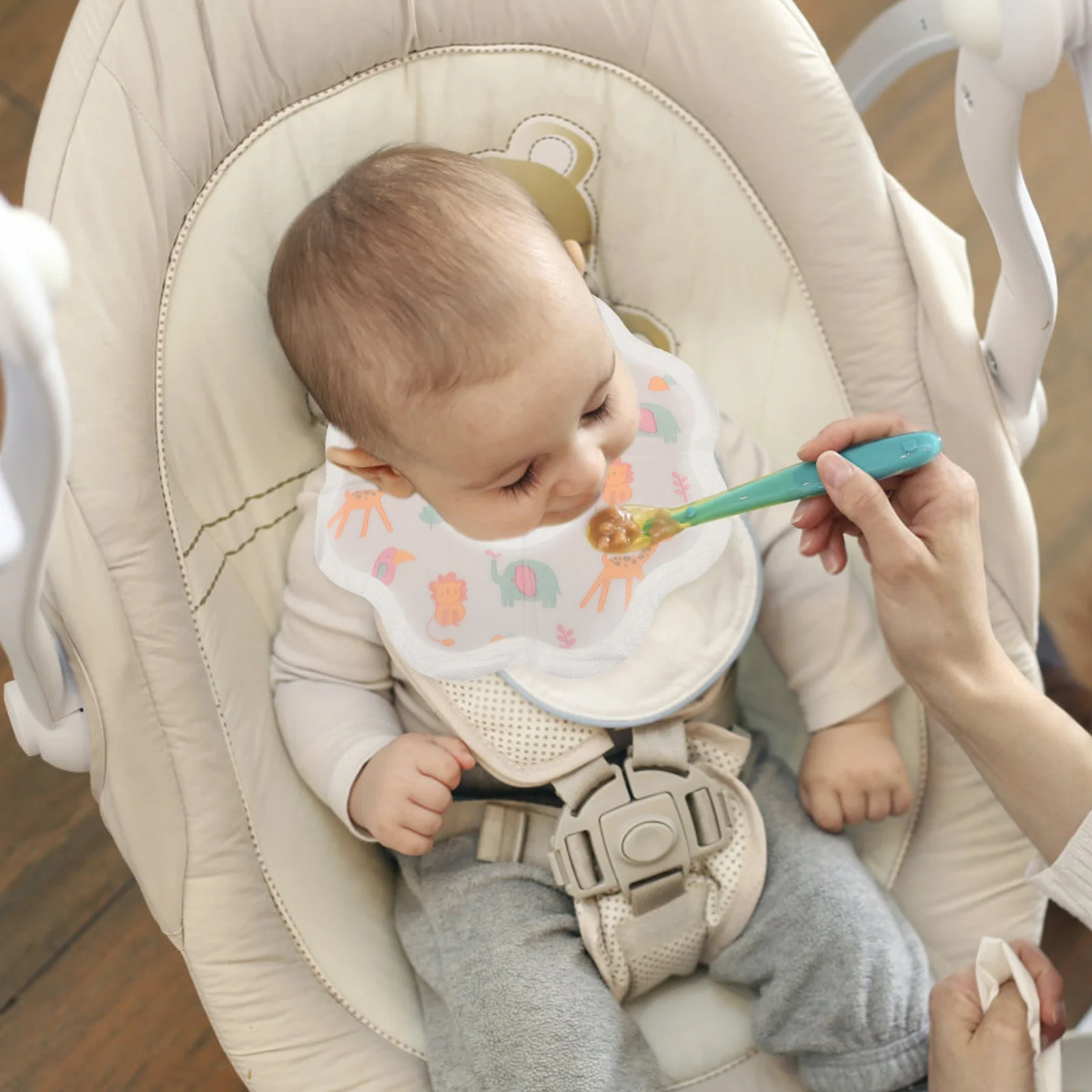 

3 Boxes Disposable Bibss For Newborn For Newborn of Disposable Bibss Absorbent Non-woven Fabrics Infant Bib Newborn