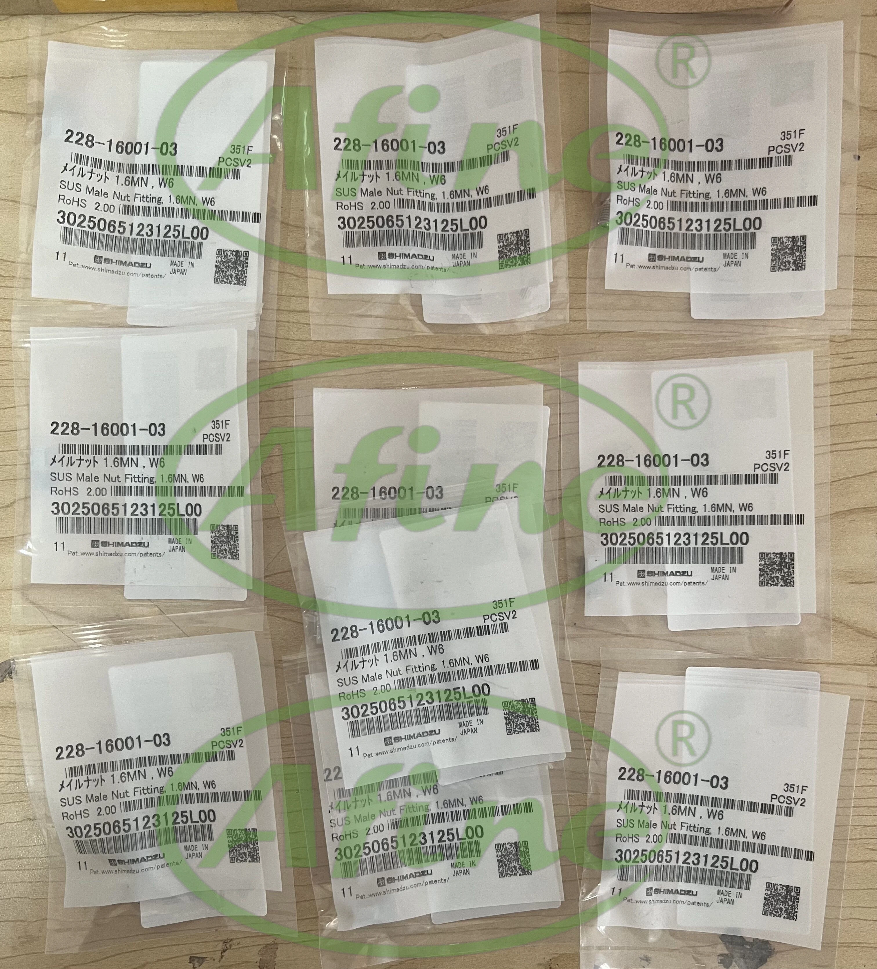 AFINE Agilent SHIMADZU 228-16001-03 Гайка MALE NUT 1 6MN W6 для CTO-10ASVP