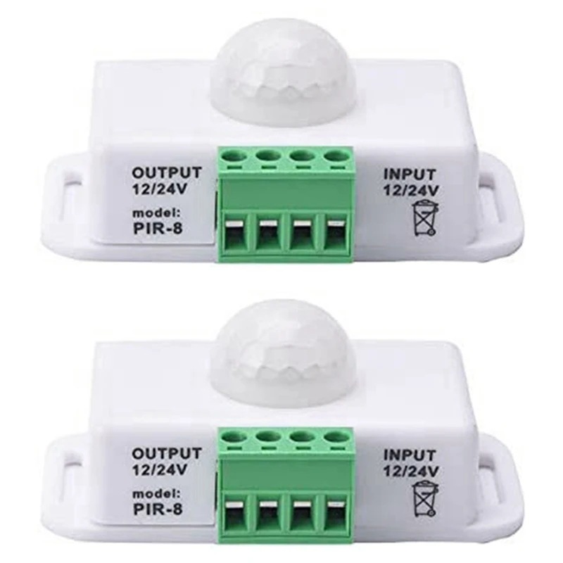 

2X флейта-детектор, 12-24 В постоянного тока, светочувствительный переключатель для шкафа, лестницы, кухни