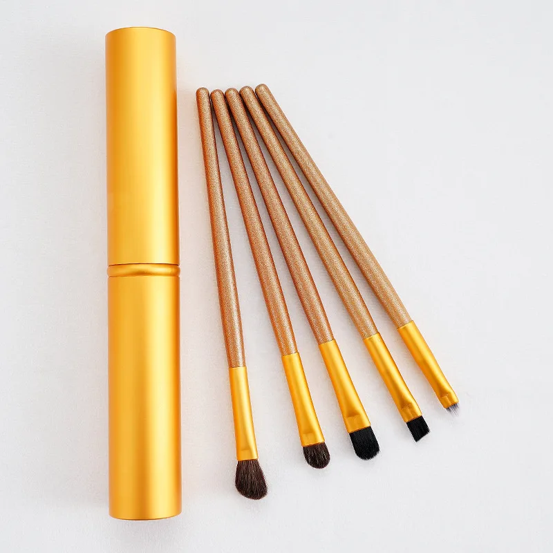

5pcs Tube Makeup Brushes Eye Shadow Brushes Concealer Brushes Eyebrow Brushes Lip Brushes Makeup Tools Beauty Brushes Student