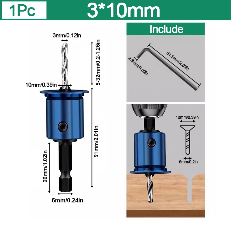 

Сверло с потайной головкой Conboom 8 мм/10 мм