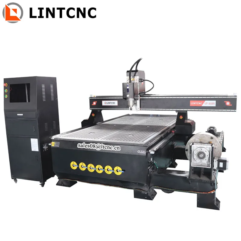 4x8 футов деревообрабатывающий фрезерный станок с ЧПУ диаметром 300 мм вращающееся