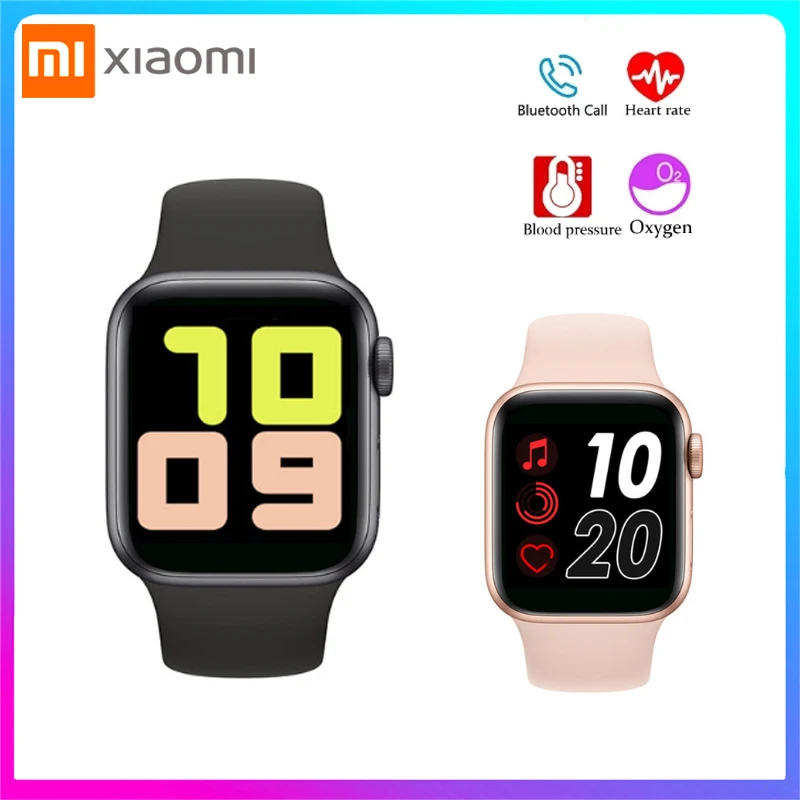 

Оригинальные Смарт-часы Xiaomi T500 IWO 16, Смарт-часы с функцией телефонных звонков для Apple Watch для мужчин и женщин, водонепроницаемые спортивные ча...