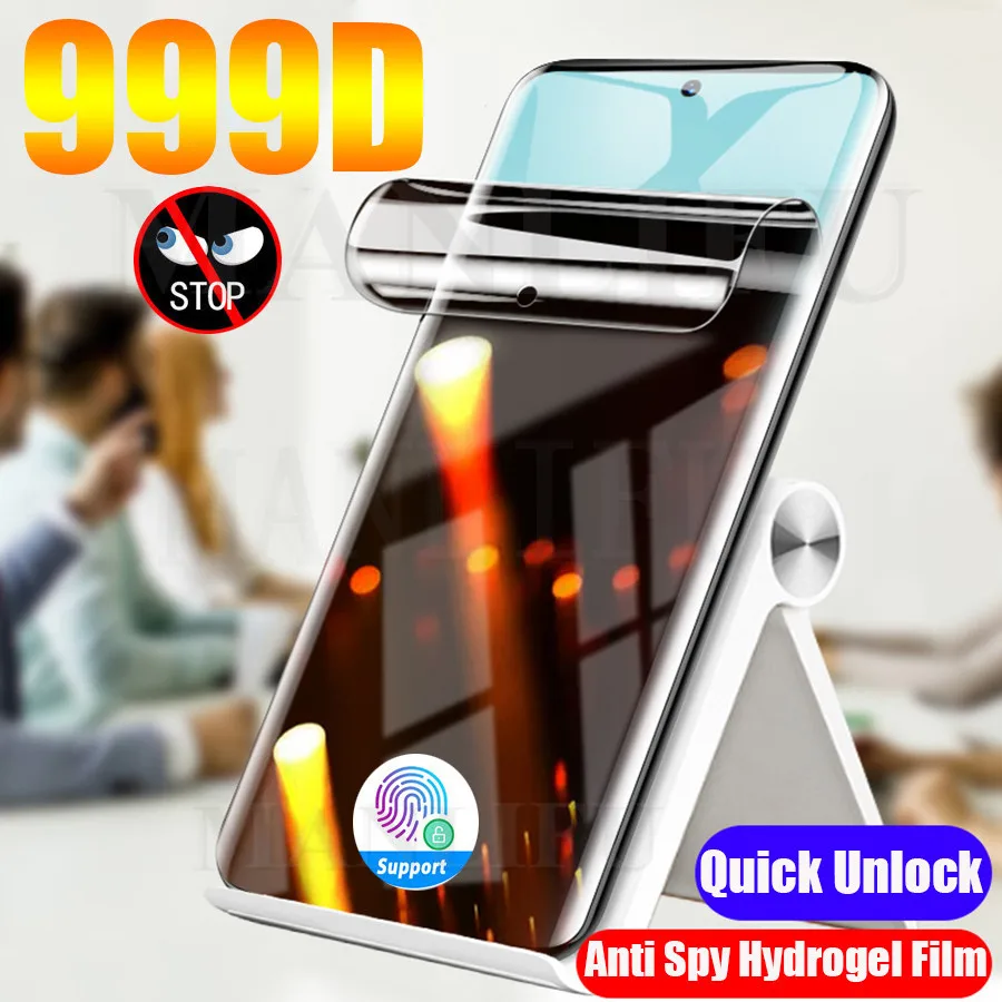 

Anti Spy Hydrogel Film For Samsung Galaxy S21 Note 20 S22 Ultra Note 10 S10 S9 S22 Plus Privacy Anti-Peep TPU Screen Protector
