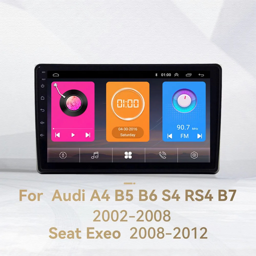 

Автомагнитола 2 Din Android для Audi A4 B5 S4 RS4 B6 B7 2002-2008 Seat Exeo 2008-2012, мультимедийный плеер, Авторадио