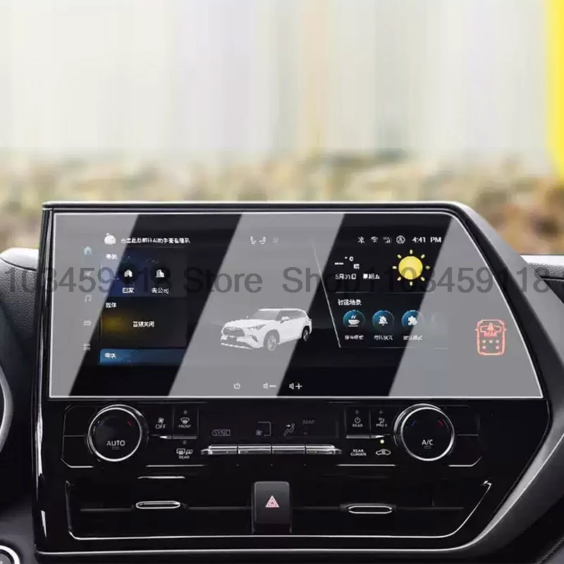 

Защитное стекло для экрана Toyota Highlander 2020 2021 2022, 12.3 дюйма, для автомобильной GPS-навигации, устойчивое к царапинам