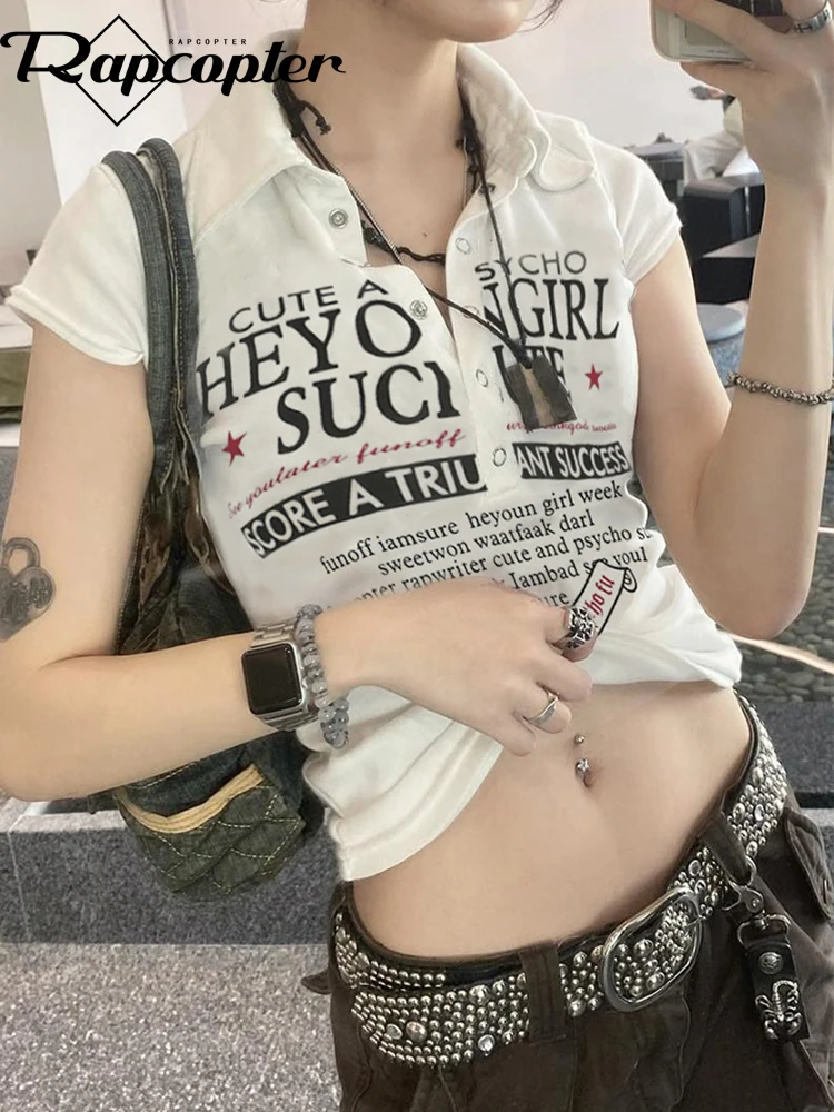 

Футболка женская белая на пуговицах с отложным воротником и коротким рукавом