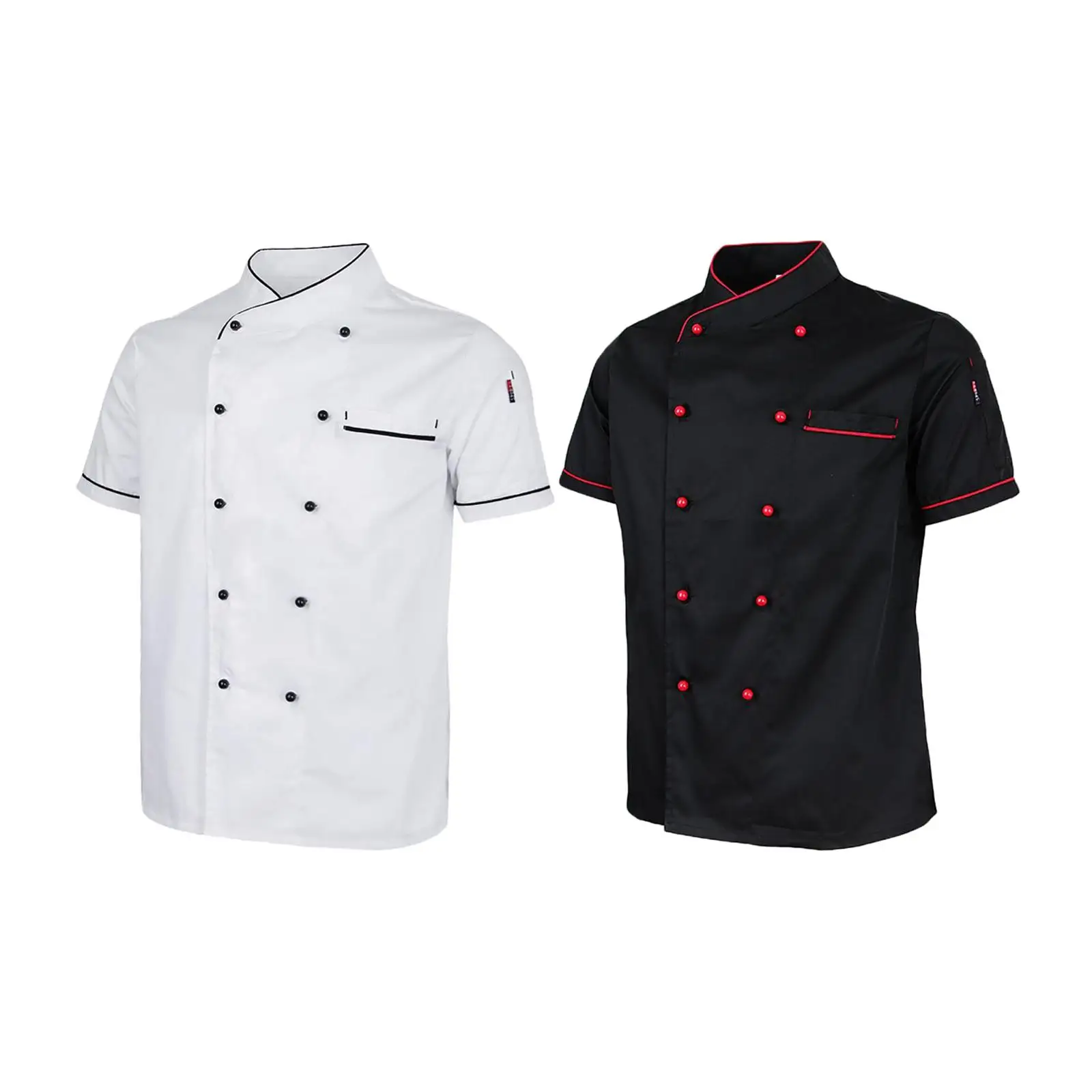 

Chef Coat Short Sleeve Chef Jacket Restaurant Uniform