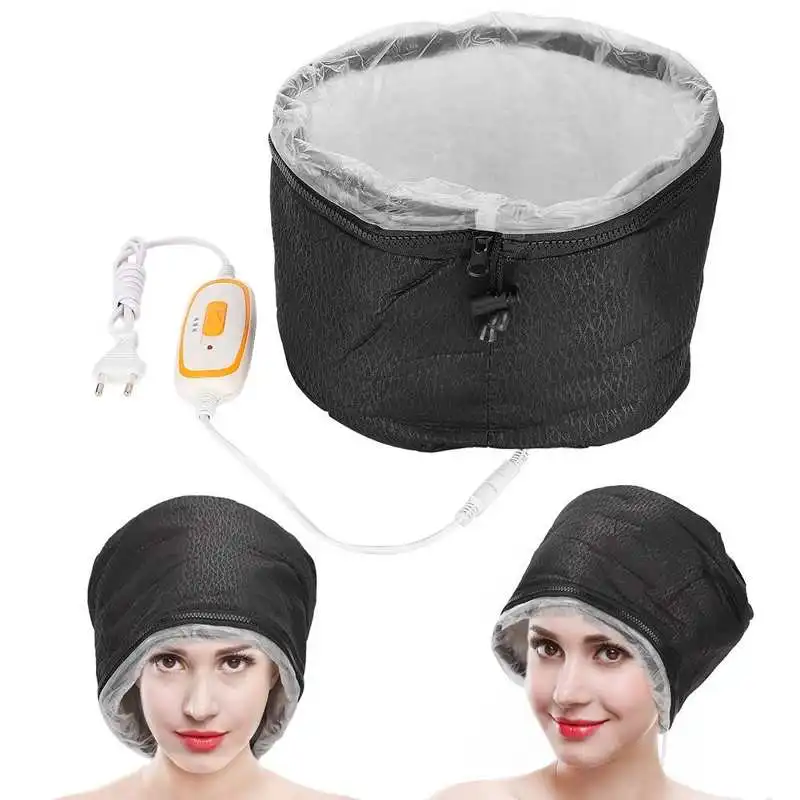 Electric Hair Steamer Hat Adjustable Hair Thermal Treatment Waterproof Control Heating Hair SPA Nourishing Hair Care Cap EU 220V