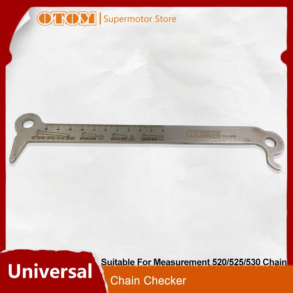 

Аксессуары для мотоциклов, инструмент для проверки цепи, универсальный инструмент для 520, 525, 530, измерение KTM HONDA YAMAHA AVANTIS MOTOLAND