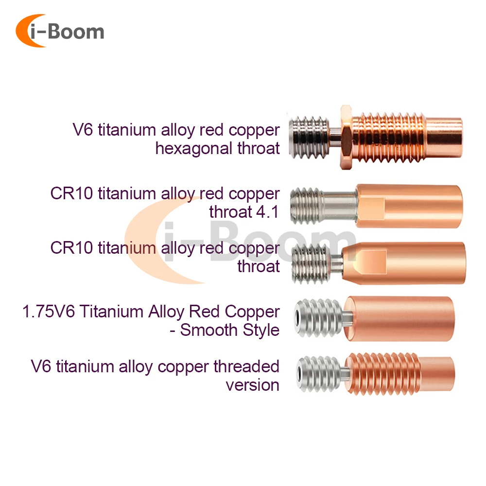 

3D Printer Bimetal CR10 Heatbreak Titanium Alloy Heat Break Throat 1.75mm 4.1mm Copper Plating Tube for Creality Ender 3 Hotend