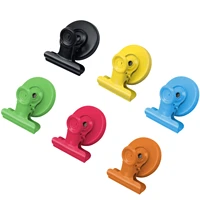1 pc multi functional multicolor magnetic clips for fridge whiteboard billboard home kitchen office school chip bag clips