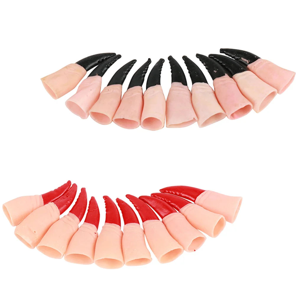 

Witch Nails, 20pcs, X 10 X 5cm, Skin Colored Party Supplies, Horror Costume, Spooky Props, Props, Witch Nails, Witch Claw glove