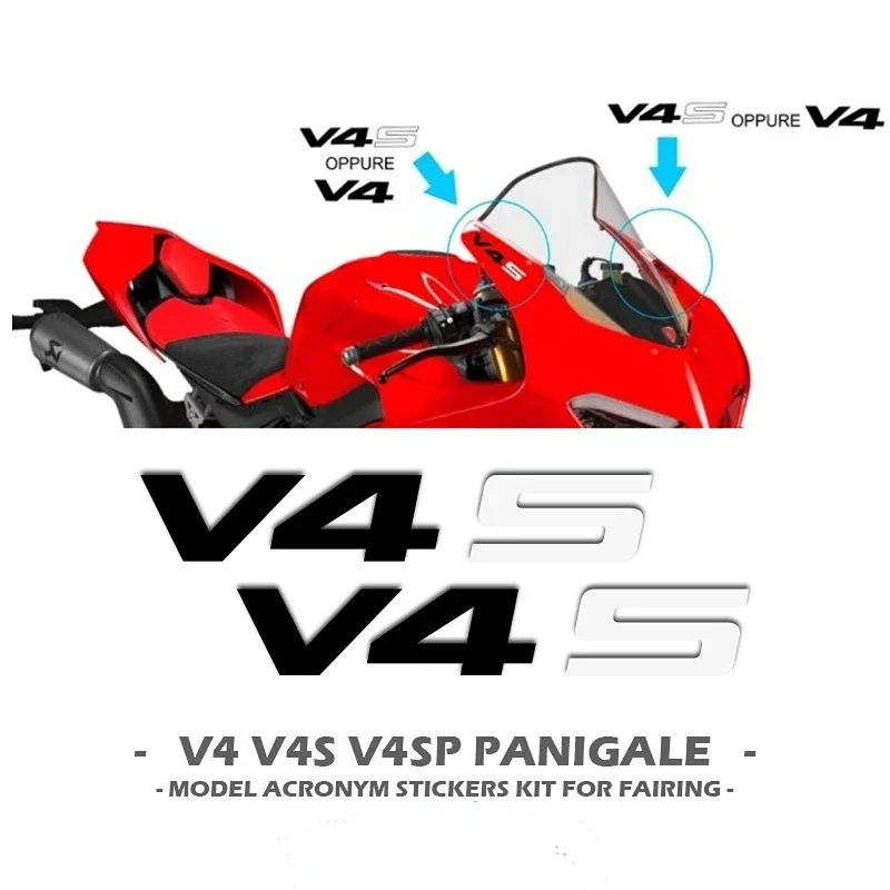 Пара мотоциклетных наклеек Panigale V4 V4S V4SP 110*18 мм водонепроницаемые наклейки на бак