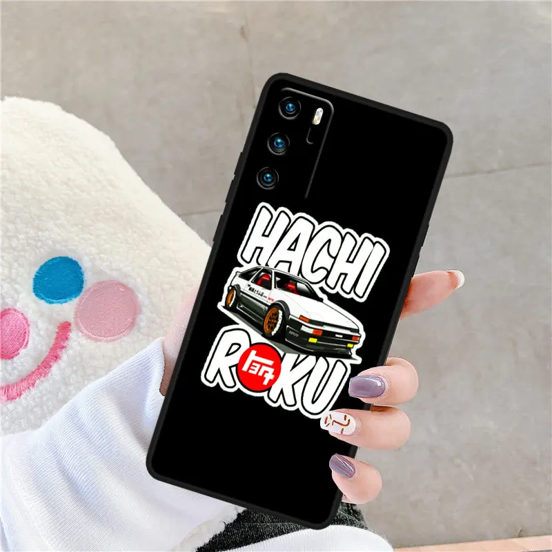 Lnitial D AE 86 Phone Case For Huawei P Smart Plus 2019 Z 2020 S Nova 2i 3 3i 5 5T 7 7i 8 8i 9 9SE Black Funda Cover Soft Back images - 6