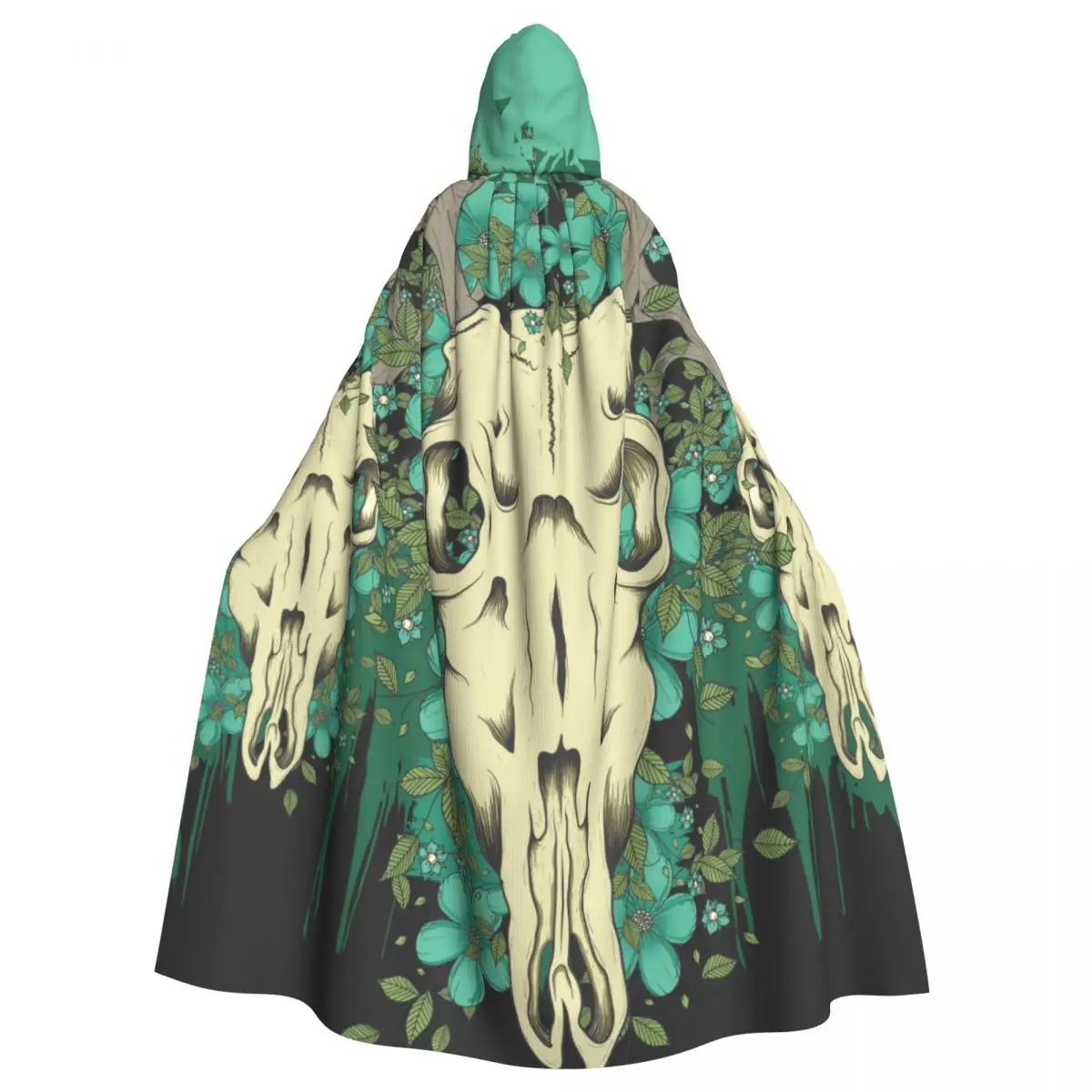 

Искусственный карнавал с оленем и черепом, средневековый костюм с капюшоном, ведьма, Wicca Elf Purim