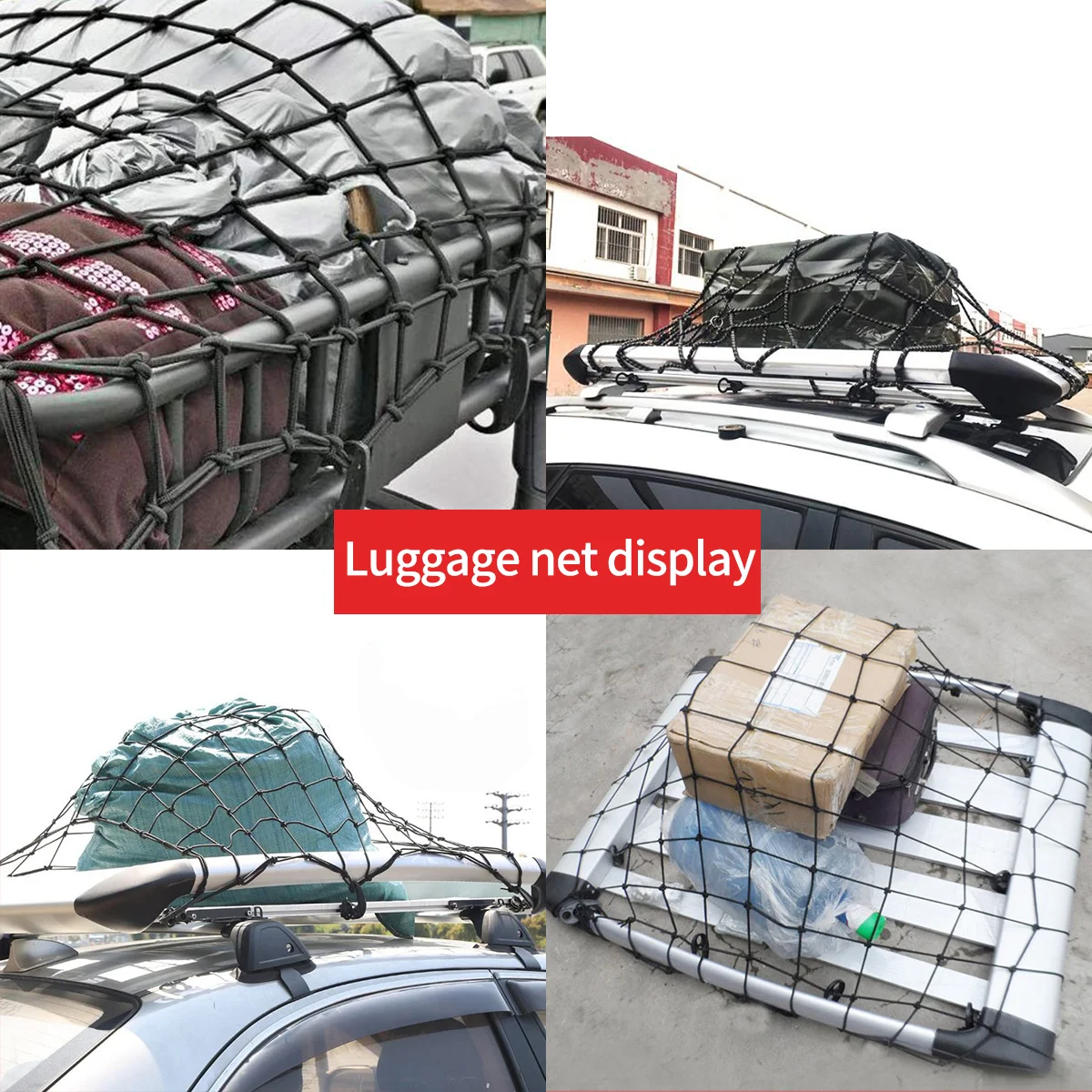 

Car Luggage Net Thicken Buggy Bag Black Car Net Car Trunk Organizer Black