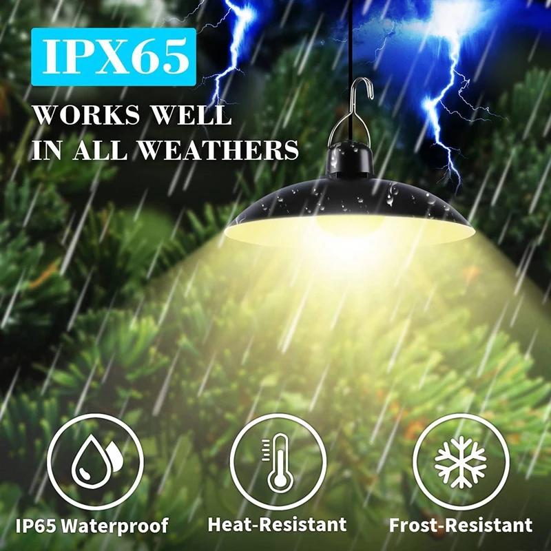 Наружный/внутренний солнечный светильник подвесной на солнечной батарее с