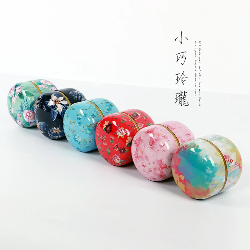 

Mini Chinese Style Tea Cans Spice Jars Portable Coffee Container Jars For Spices Paste Mug Dispenser Candle Jar Kitchen Storage