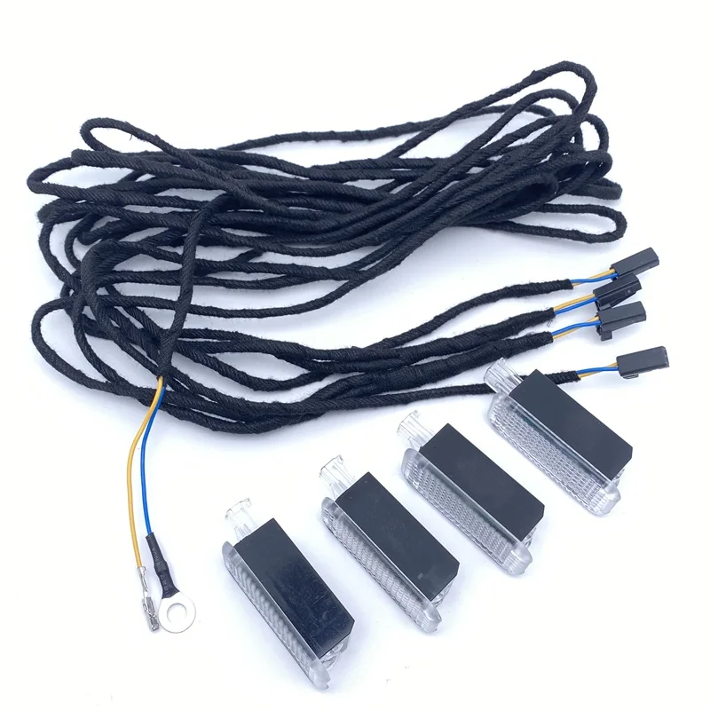 Фото 1 комплект светодиодных внутренних ламп Footwell и кабель для Golf Jetta MK5 MK6 Passat B6 B7 Tiguan Octavia Seat Leon для Audi №3
