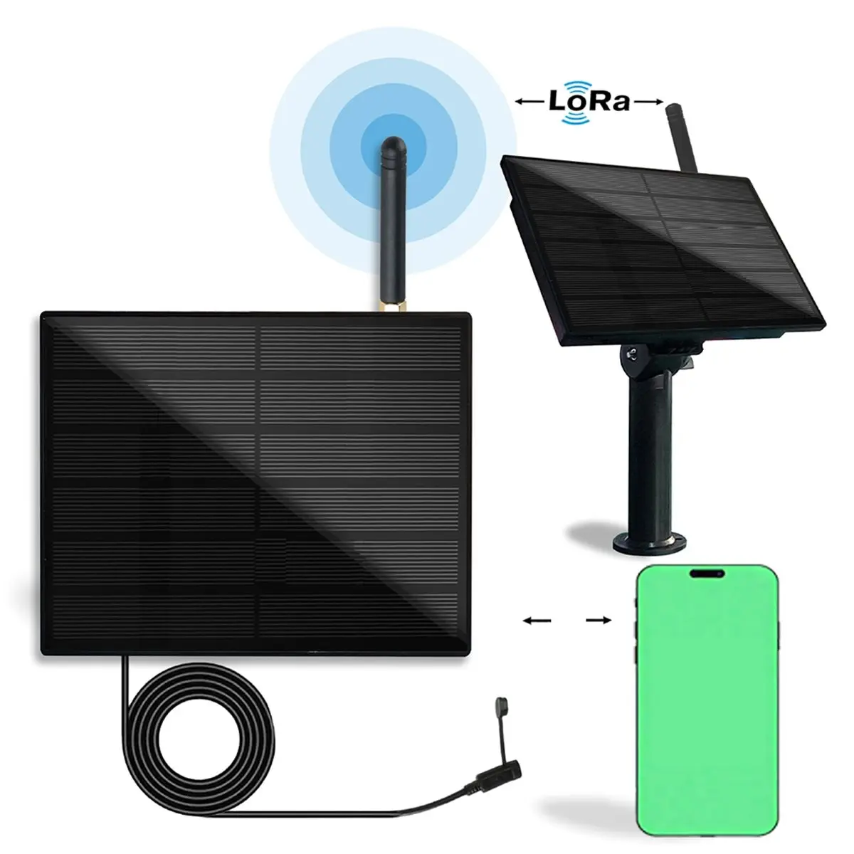 Фото Солнечная панель B21B 4W Meshtastic Heltec V3 LoRa Node 868-915 МГц LoRaWAN, водонепроницаемая, для удаленной передачи данных по №5