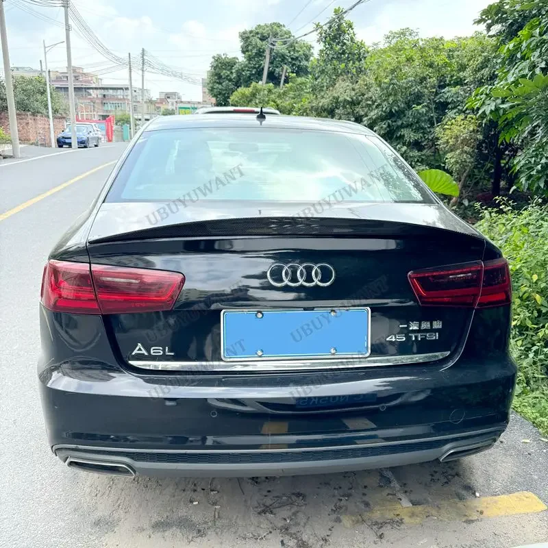 Фото Спойлер-диффузор на крышку багажника в стиле HK для AUDI A6 S6 C7 Sedan 2012-2018, автозапчасти №2