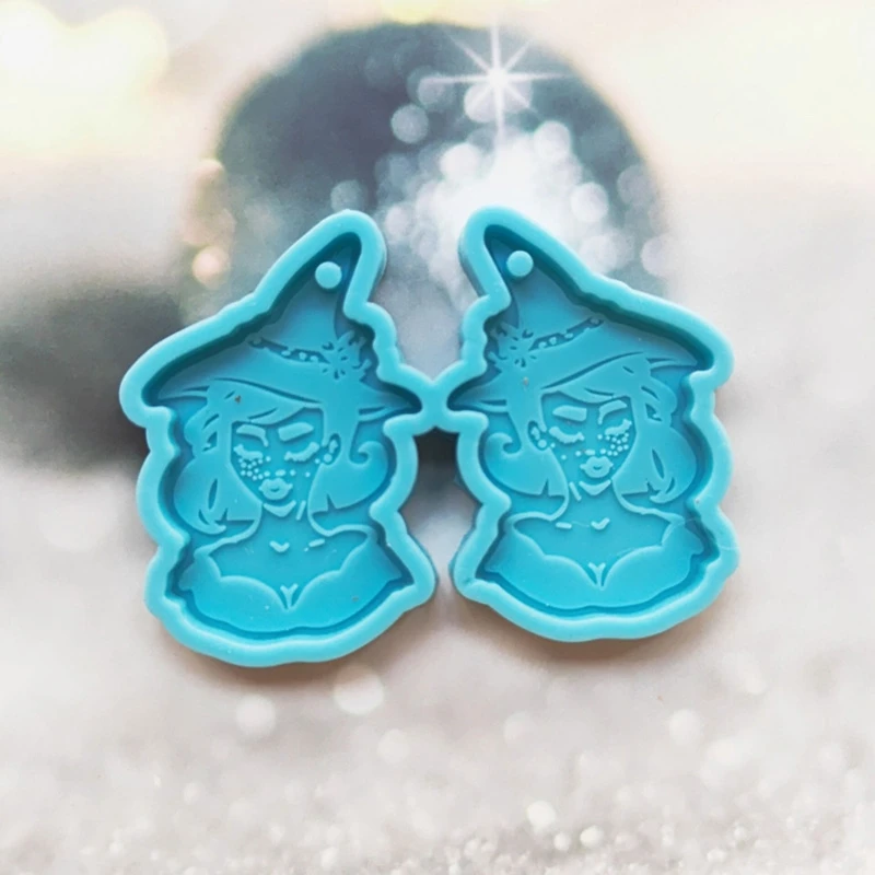

Flower Girls Earrings Silicone Mold Suitable for Epoxy Resin Diy Crafts Ornament Pendant Keychain Jewelry Making T8DE
